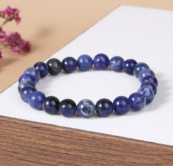 Lapis Lazuli Buddha Bead Crystal Energy Bracelet