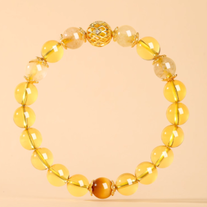 Natural Citrine Crystal Bracelet