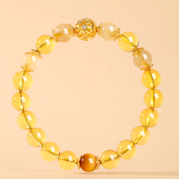 Natural Citrine Crystal Bracelet