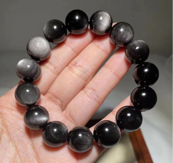 Black Color Obsidian Bracelet