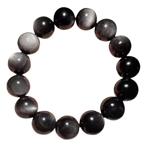 Black Color Obsidian Bracelet - Image 4