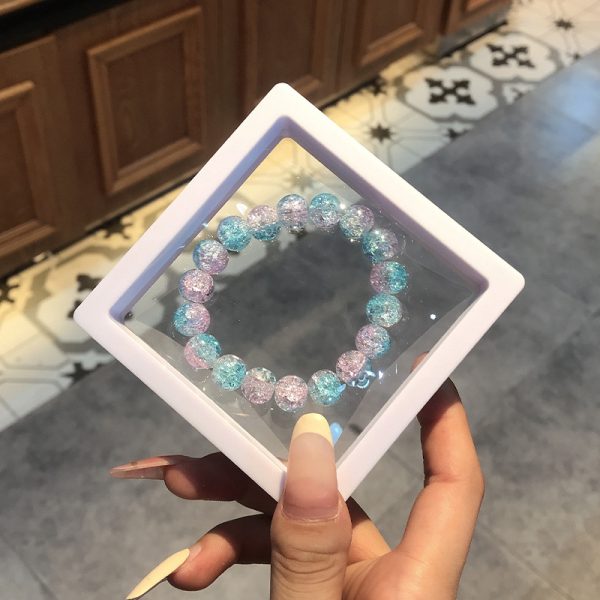 Multi color glazed glass bracelet - Image 3