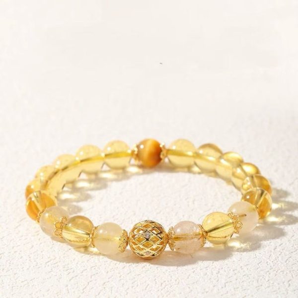 Natural Citrine Crystal Bracelet - Image 2