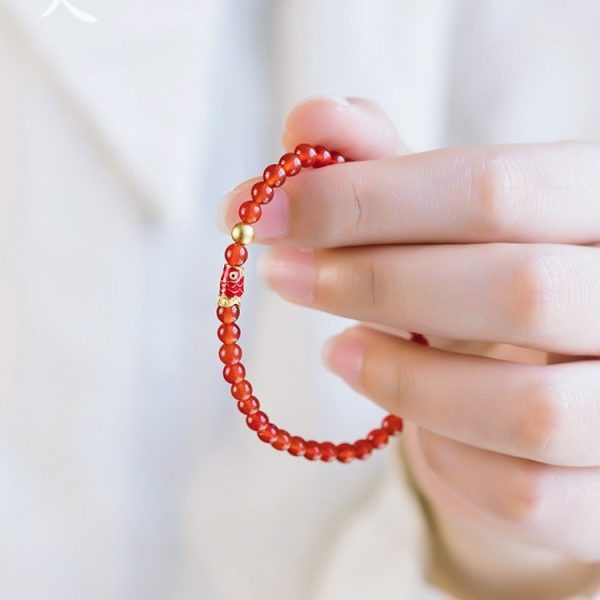 Agate Koi Bracelet Hand String - Image 3
