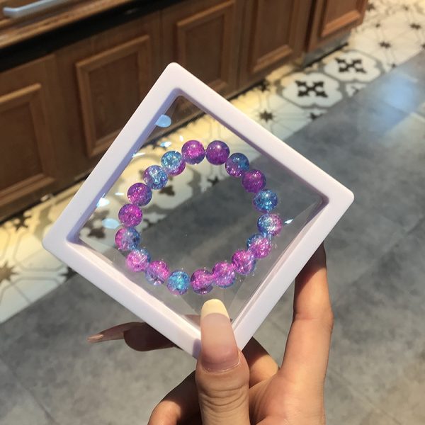 Multi color glazed glass bracelet - Image 2