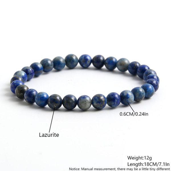 Lapis Lazuli Buddha Bead Crystal Energy Bracelet - Image 2