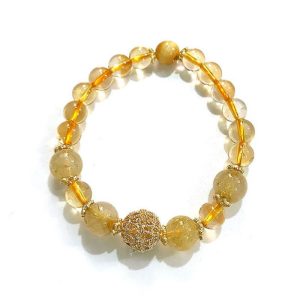 Fortune Recruiting Yellow Crystal Bracelet