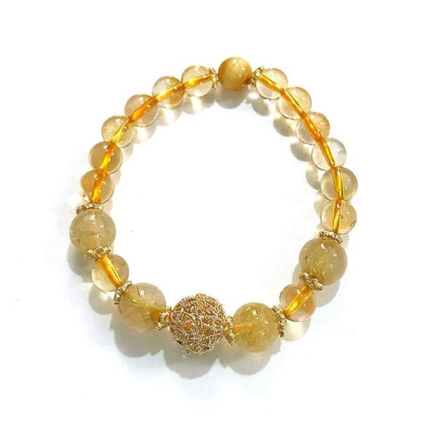 Fortune Recruiting Yellow Crystal Bracelet