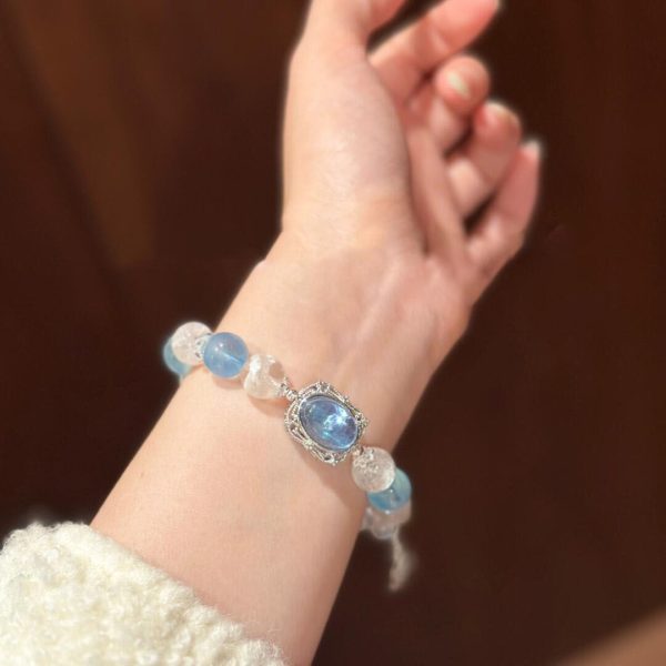 Blue Moonstone Crystal Bracelet - Image 2