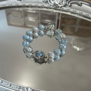 Blue Moonstone Crystal Bracelet