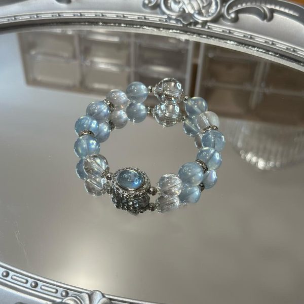 Blue Moonstone Crystal Bracelet
