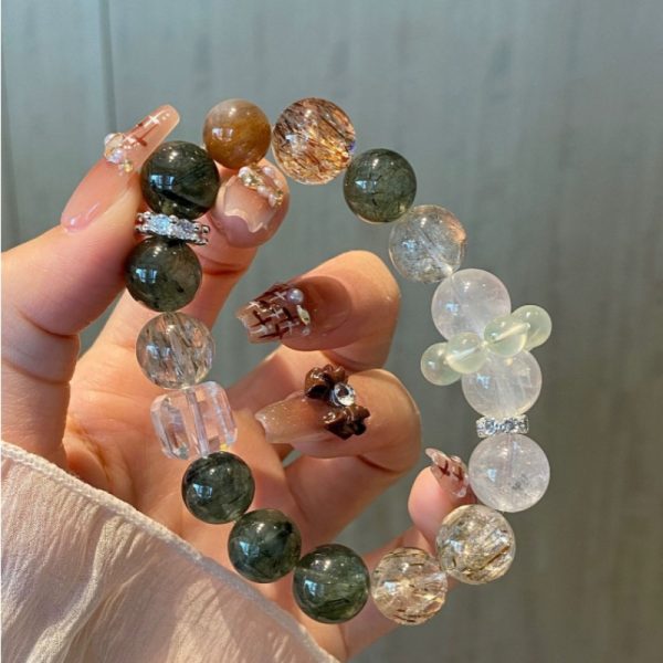 Natural Green Crystal Bracelet