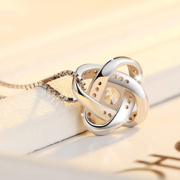 S925 Silver Clover Necklace - Image 4