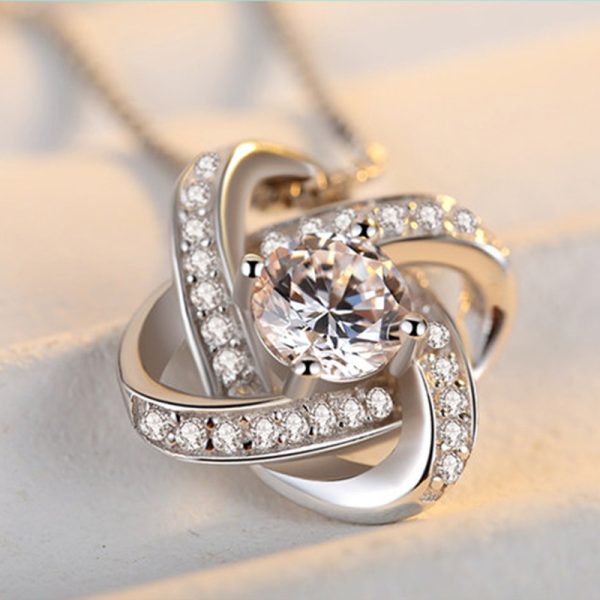 S925 Silver Clover Necklace - Image 3