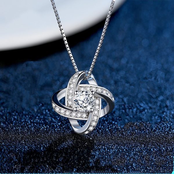 S925 Silver Clover Necklace