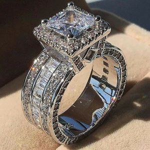 Hot selling silver fashionable ring engagement accessory women's ring