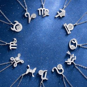 Twelve Constellation Series Stainless Steel Luxury Women's Necklace