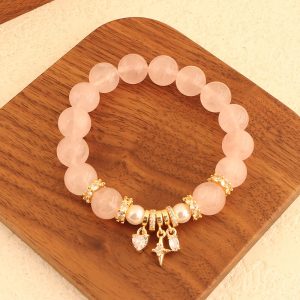 Jinfen Shijia Natural Rose Quartz Bracelet: A Touch of Luxury and Elegance