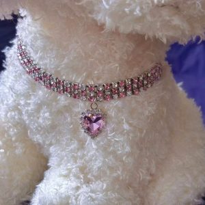 Rheinstone pet necklace