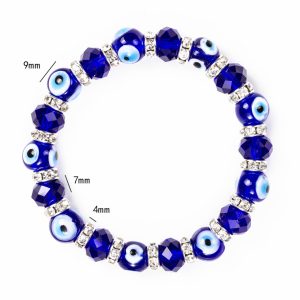 Demon Eyes Blue Eyes Crystal Water Diamond Beads