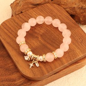 Golden Powder Family Natural Powder Crystal Bracelet