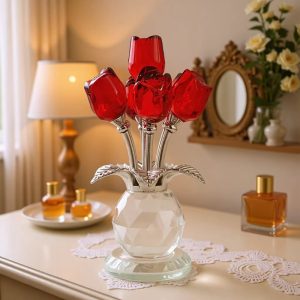 Eternal Flower Crystal Rose Ornament