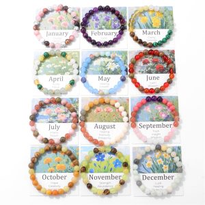 Month Flower Bracelet