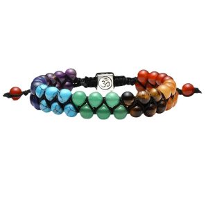 Double layer handmade Bohemian crystal bracelet