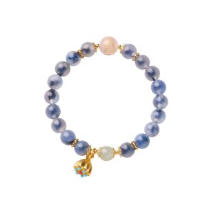 Natural Sugar Heart Agate Bracelet